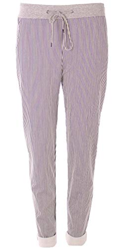 stylx Damen Jogginghose Sweatpants Größe 34-50 mit Print (J06, 34-36) von stylx