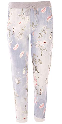 stylx Damen Jogginghose Sweatpants Größe 34-50 mit Print (J08, 40-42) von stylx