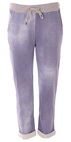 stylx Damen Jogginghose Sweatpants Größe 34-50 mit Print (J11, 40-42) von stylx