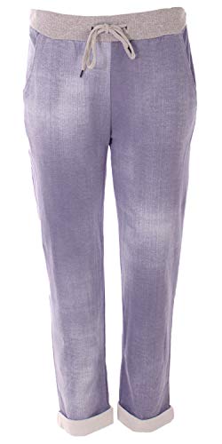 stylx Damen Jogginghose Sweatpants Größe 34-50 mit Print (J11, 42-44) von stylx