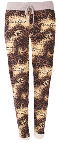stylx Damen Jogginghose Sweatpants Größe 34-50 mit Print (J22, 38-40) von stylx