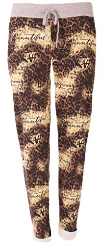 stylx Damen Jogginghose Sweatpants Größe 34-50 mit Print (J22, 46-48) von stylx