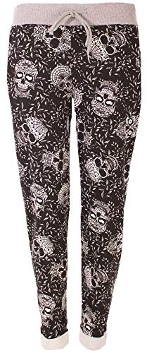 stylx Damen Jogginghose Sweatpants Größe 34-50 mit Print (J26, 46-48) von stylx