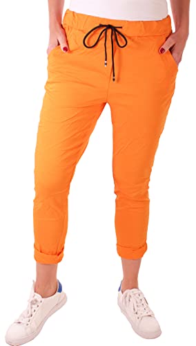 stylx Damen Jogginghose im Vintage Look Sweatpants für Freizeit Sport und Fitness (as3, Numeric, Numeric_40, Numeric_42, Regular, Regular, orange) von stylx