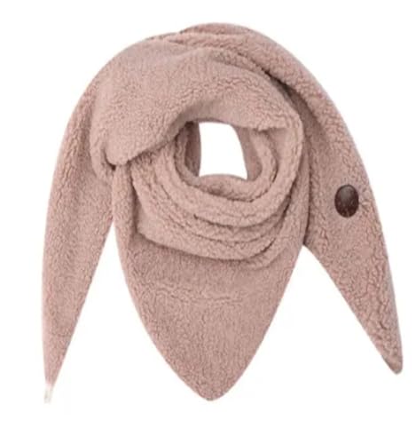 stylx Damen KuschelSchal, Teddyfell Baumwolle Dreieckstuch Frauen Winterschal Herbstschal Warm Dreieck Schal Halstuch Scarf (taupe) von stylx