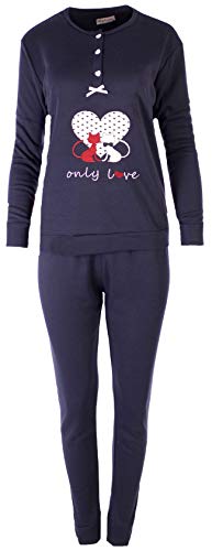 stylx Damen Pyjama Set Plaid Schlafanzug Langarm Kariertes Pyjama Set Nachtwäsche Weich Damen Lounge Sets (S05, 48/50) von stylx