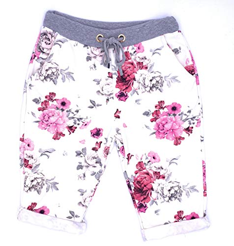 stylx Damen Shorts Capri Bermuda Boyfriend Kurze Sommerhose Sporthose Hot Pants (J03, 40/42) von stylx