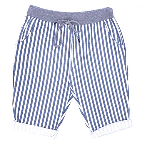 stylx Damen Shorts Capri Bermuda Boyfriend Kurze Sommerhose Sporthose Hot Pants (J07, 44/46) von stylx