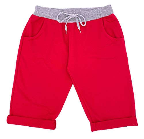 stylx Damen Shorts Capri Bermuda Boyfriend Kurze Sommerhose Sporthose Hot Pants (J08, 46/48) von stylx