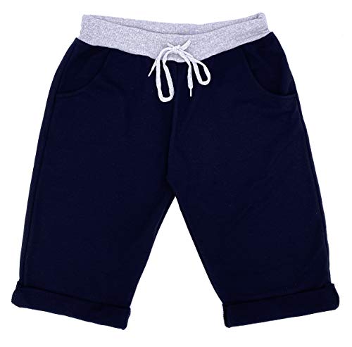 stylx Damen Shorts Capri Bermuda Boyfriend Kurze Sommerhose Sporthose Hot Pants (J09, 36/38) von stylx