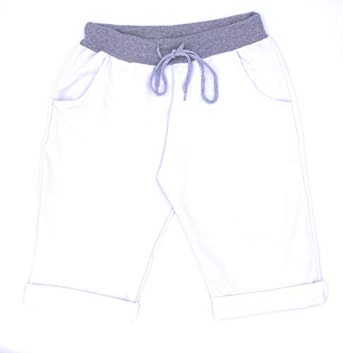 stylx Damen Shorts Capri Bermuda Boyfriend Kurze Sommerhose Sporthose Hot Pants (J10, 46/48) von stylx