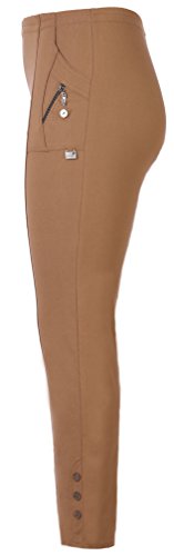 stylx Damenhose - leichte Thermohose - Stretchhose Winterhose Outdoor- Funktionshose Stretch Innenfutter aus Mikrofleece (Camel, 42-44) von stylx
