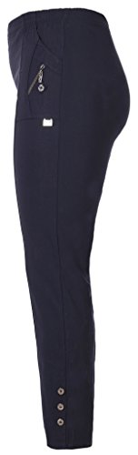 stylx Damenhose - leichte Thermohose - Stretchhose Winterhose Outdoor- Funktionshose Stretch Innenfutter aus Mikrofleece (dunkelblau, 40-42) von stylx