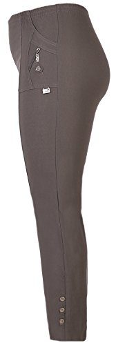 stylx Damenhose - leichte Thermohose - Stretchhose Winterhose Outdoor- Funktionshose Stretch Innenfutter aus Mikrofleece (grau, 40-42) von stylx