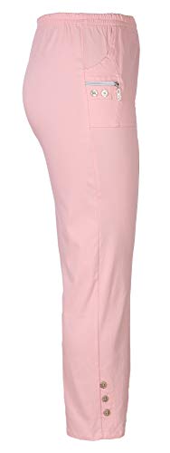 stylx Damenhose - leichte Thermohose - Stretchhose Winterhose Outdoor- Funktionshose Stretch Innenfutter aus Mikrofleece (rosa, 40-42) von stylx