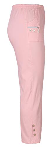 stylx Damenhose - leichte Thermohose - Stretchhose Winterhose Outdoor- Funktionshose Stretch Innenfutter aus Mikrofleece (rosa, 52-54) von stylx