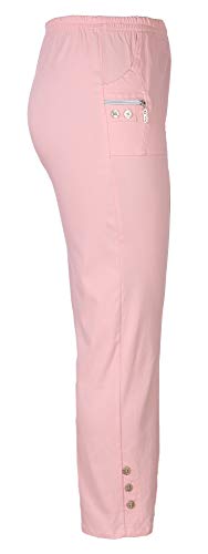 stylx Damenhose - leichte Thermohose - Stretchhose Winterhose Outdoor- Funktionshose Stretch Innenfutter aus Mikrofleece (rosa, 54-56) von stylx