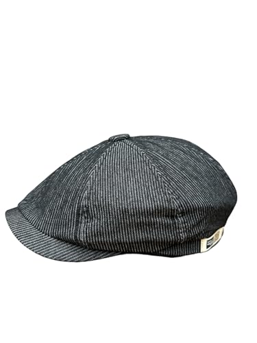 stylx Unisex Schiebermütze Gatsby Schirmmütze 8 teilig Barett Cap Newsboy Flat Cap (DE/NL/SE/PL, Alphanumerisch, Einheitsgröße, schwarz) von stylx