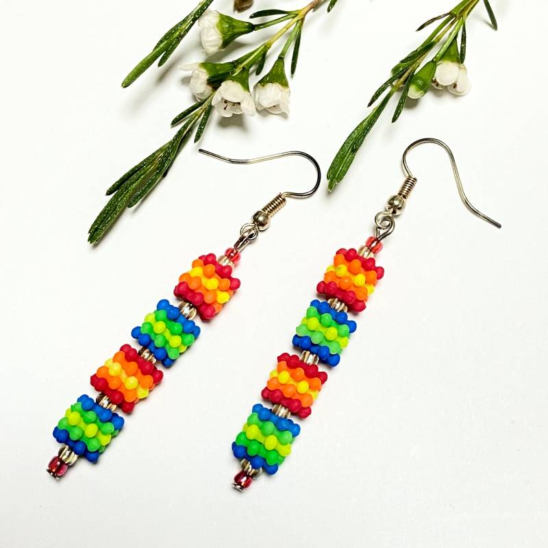 Schmuck Hängeohrringe Ohrringe Hänger - Lang Neon Wild Bunt Silber Für Valentinstag Frau Freundin Geburtstag Geschenk Mitbringsel Ostern Schmuck Hängeohrringe Ohrringe Hänger - Lang Neon Wild Bunt Silber Für Valentinstag Frau Freundin Geburtstag Geschenk Mitbringsel Ostern von subery