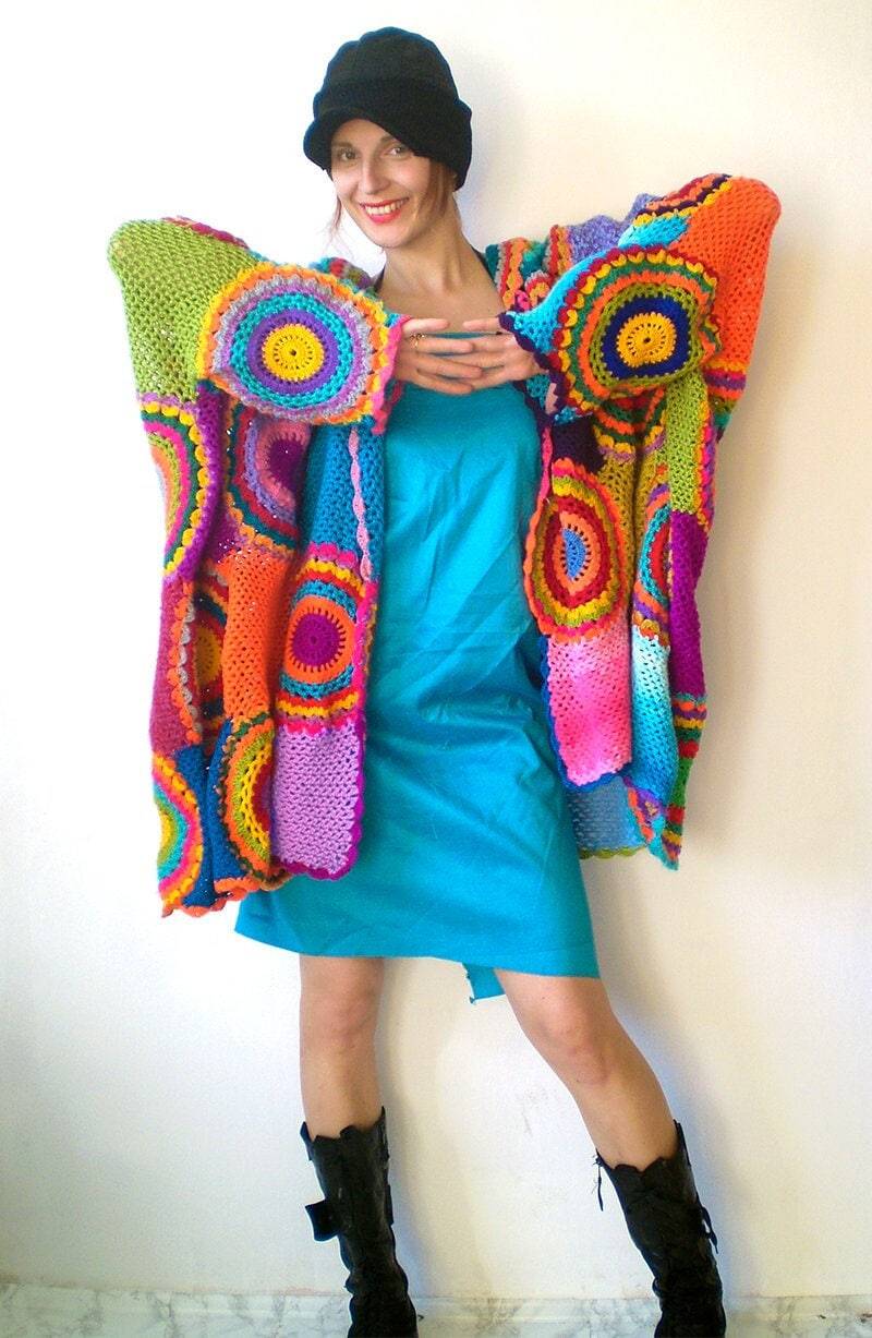 Plus Size Open-Front Cardigan Women/Oversize Boho Pullover Damenbekleidung Umstandsmode von subrosa123