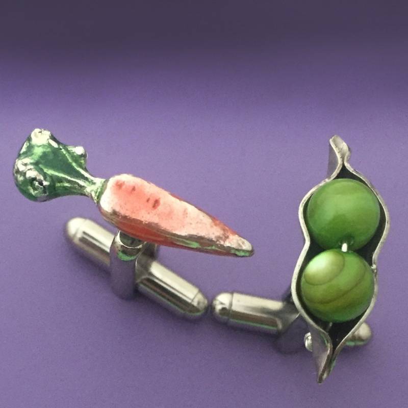 Erbsen Und Karotten Manschettenknöpfe von sudlow