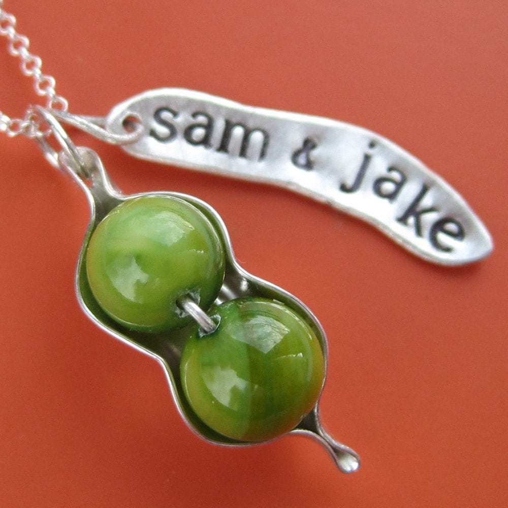 Personalisierte Peapod Halskette Personalisierte Peapod Halskette von sudlow