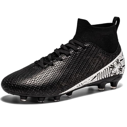 sudorun Fußballschuhe Herren Kunstrasen Fussballschuhe Für Jungen Mädchen Damen FG Trainingsschuhe Outdoor (Dw,1101 FG HEI_45) von sudorun