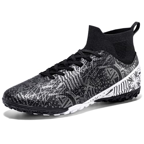 sudorun Fußballschuhe Kinder Kunstrasen Fussballschuhe Hallenschuhe Für Jungen Mädchen TF Turf Trainingsschuhe (Dw,1126T TF HEI_35) von sudorun