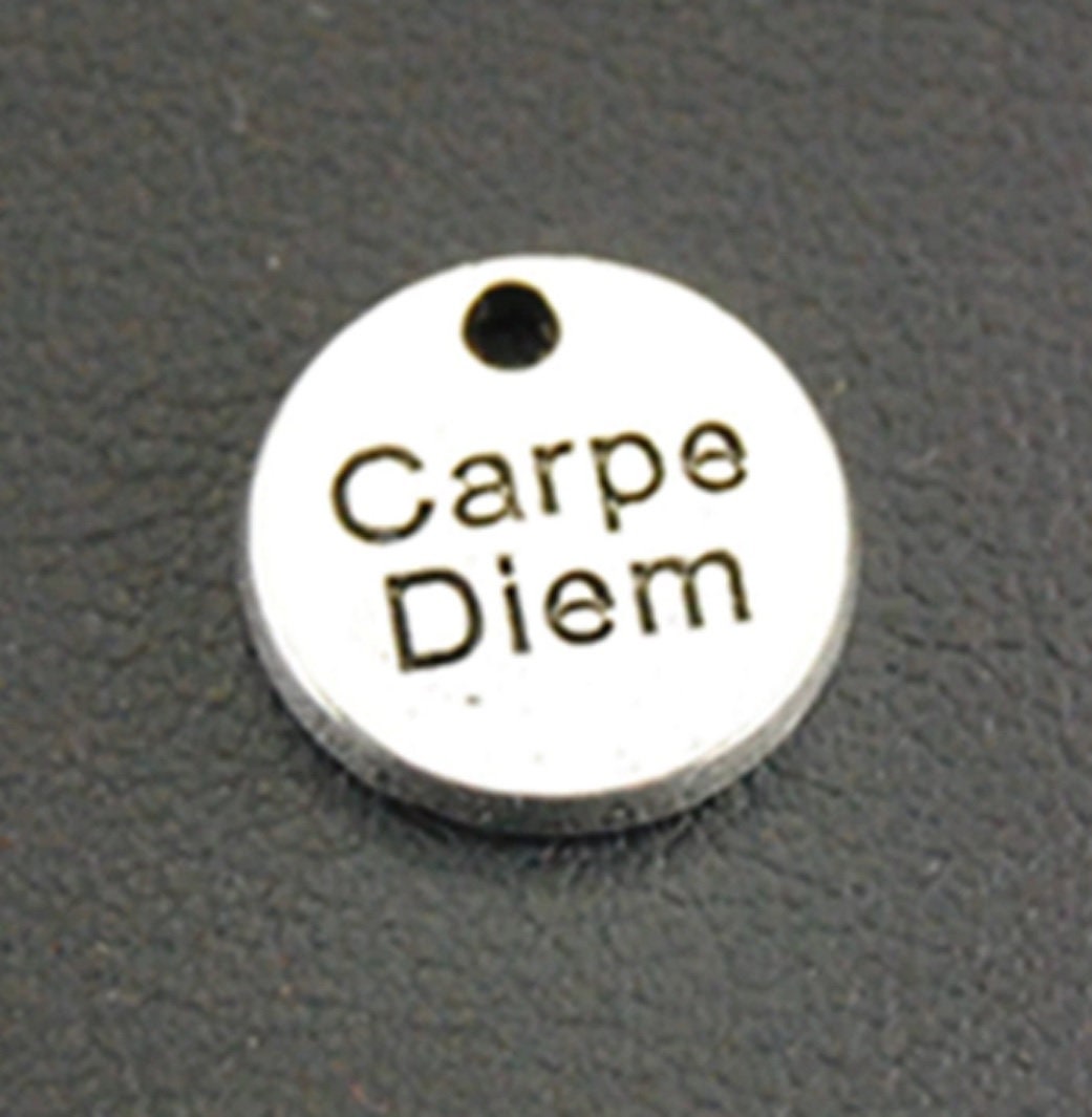 Krebs Schlaganfall Überlebende Charme Armband Verpackt Silber Ton Mädchen Frau Erwachsene Kind Leiden Carpe Diem Ergreifen Den Tag Personalisieren von sue4sue4