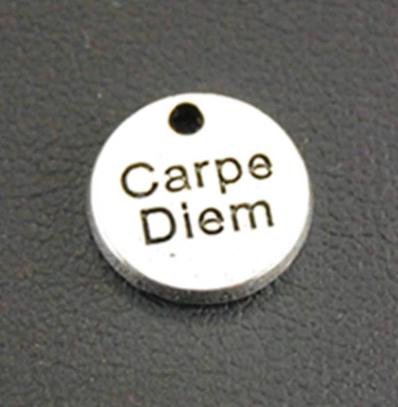 Krebs Schlaganfall Überlebende Charme Armband Verpackt Silber Ton Mädchen Frau Erwachsene Kind Leiden Carpe Diem Ergreifen Den Tag Personalisieren von sue4sue4