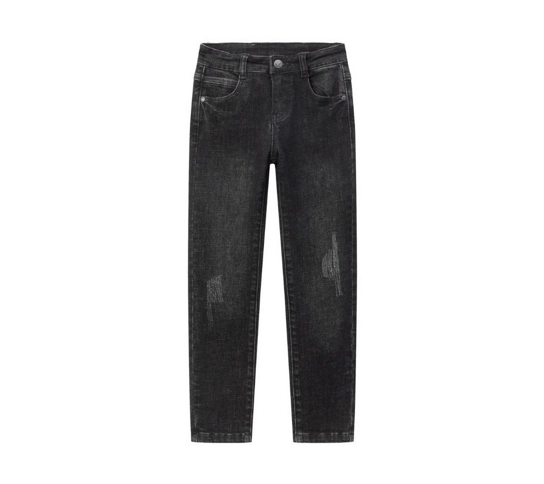 suebidou 5-Pocket-Jeans Black Denim Used Look Stretch Jeans für Jungen von suebidou