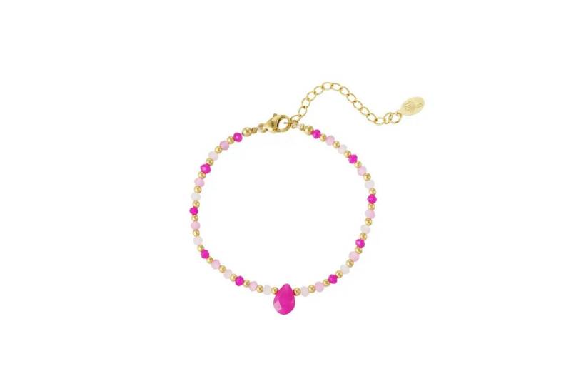 suebidou Armband Damen Armband mit Tropfenanhänger fuchsia von suebidou