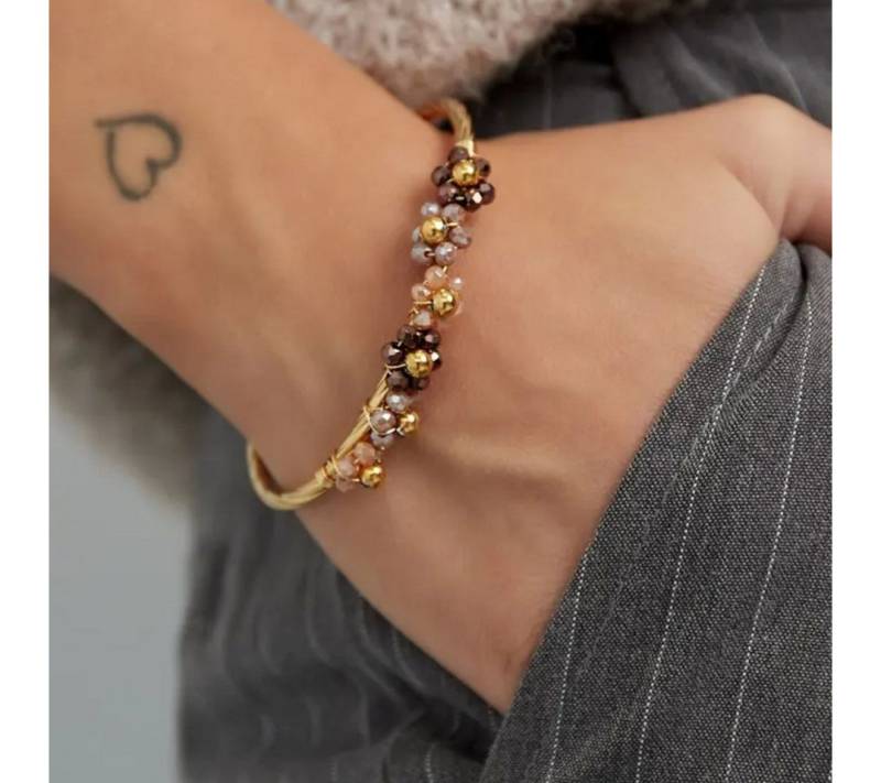 suebidou Armband Damen Armreifen offen 'Bloom' grün suebidou Armband Damen Armreifen offen 'Bloom' grün von suebidou