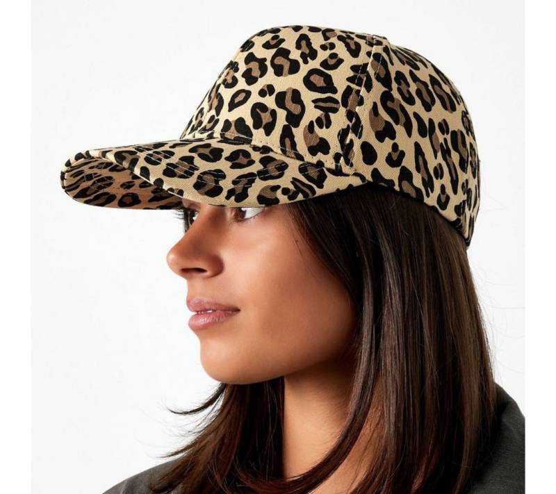 suebidou Baseball Cap Damen Cap Leopard Muster Denim Look nachhaltig, kreativ von suebidou