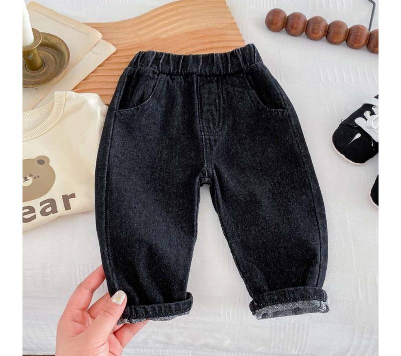suebidou Bequeme Jeans Bequeme Jeans Hose mit elastischem Bund Loose für Kinder elastischer Bund, 2 seitliche Einstecktasche von suebidou