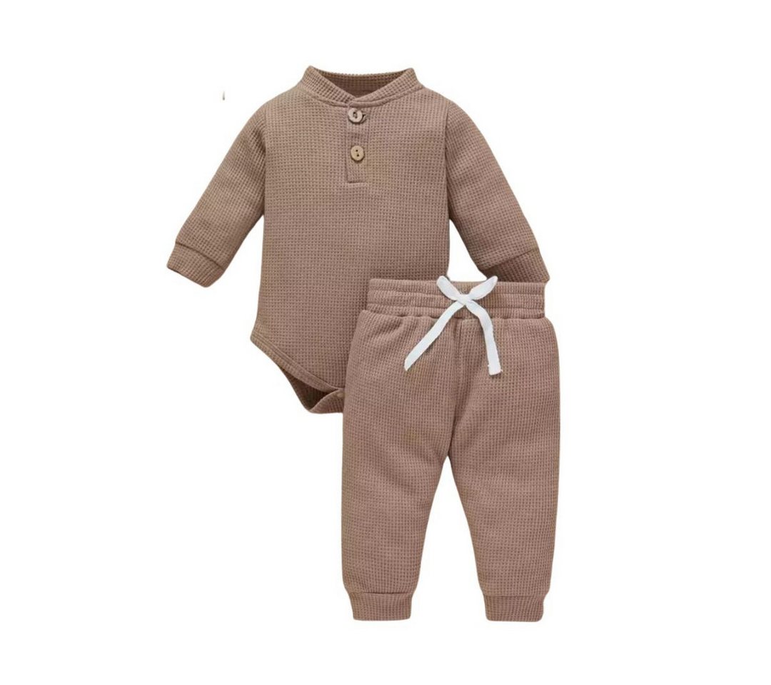 suebidou Body & Hose Baby und Kleinkind Bekleidungsset Outfitset Langarm Body und Jogger (2, Body und Hose) Outfit-Set von suebidou