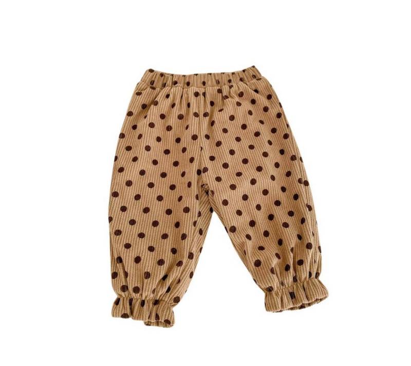 suebidou Cordhose Wunderschöne Hose mit Punkten toffee für Kinder nachhaltig, kreativ von suebidou
