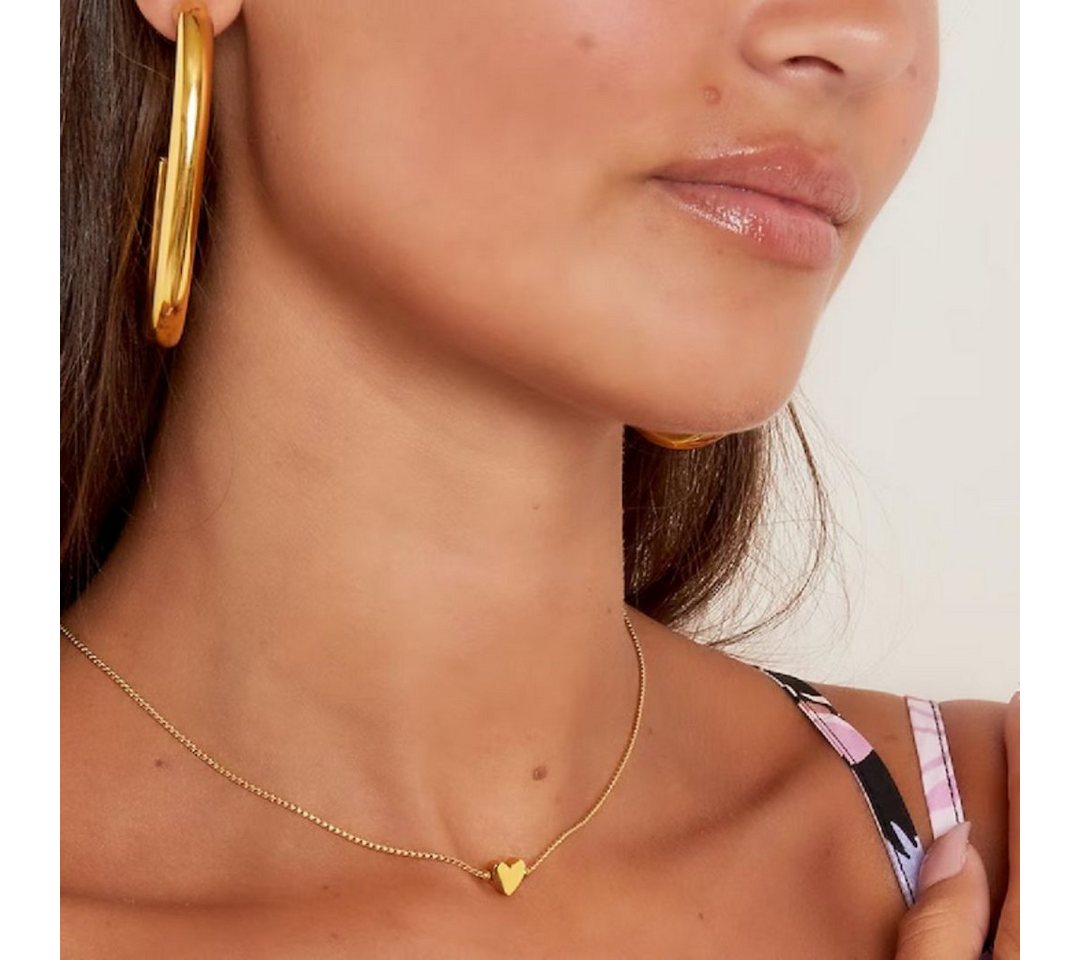 suebidou Edelstahlkette Damen Halskette 'Heart' gold von suebidou