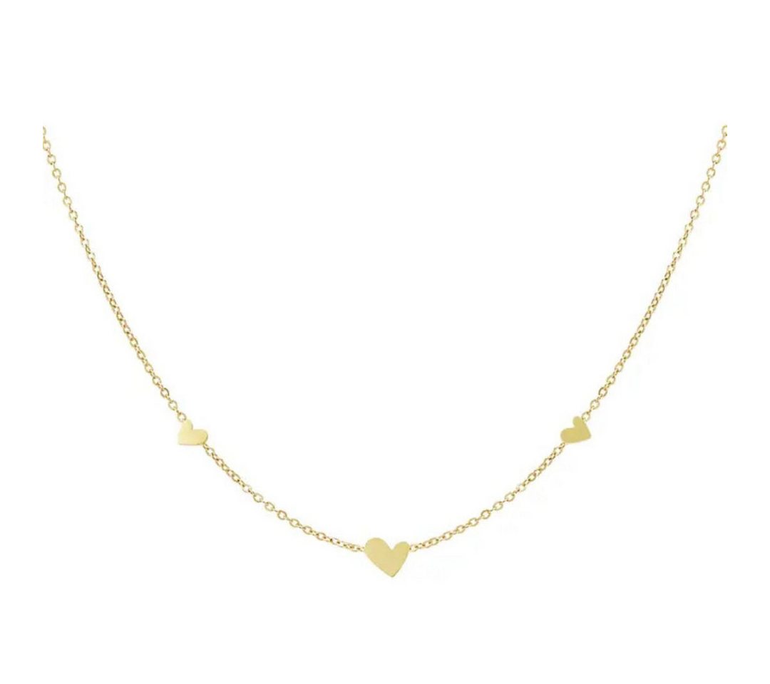 suebidou Edelstahlkette Damen Halskette 'Herzen' gold suebidou Edelstahlkette Damen Halskette 'Herzen' gold von suebidou
