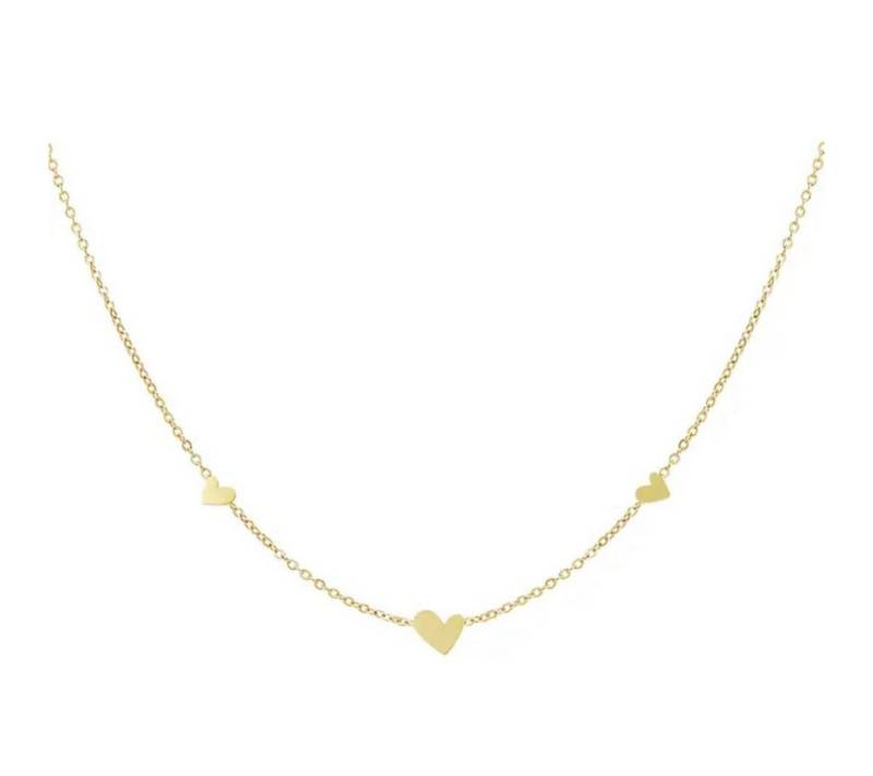 suebidou Edelstahlkette Damen Halskette 'Herzen' gold suebidou Edelstahlkette Damen Halskette 'Herzen' gold von suebidou