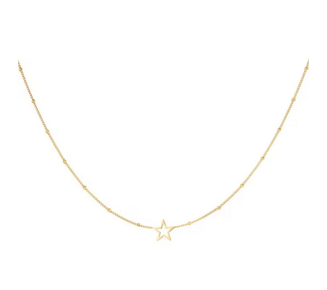 suebidou Edelstahlkette Damen Halskette 'Open Star' gold suebidou Edelstahlkette Damen Halskette 'Open Star' gold von suebidou