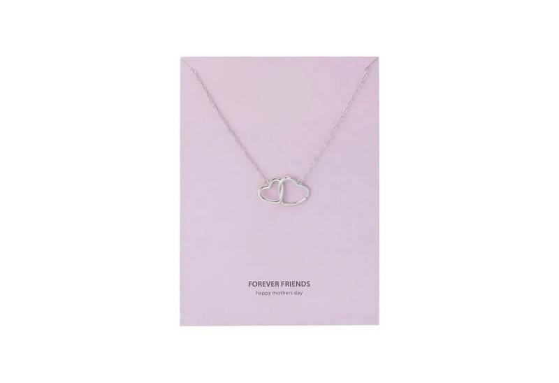 suebidou Edelstahlkette Damen Halskette "Verbundene Herzen" silber suebidou Edelstahlkette Damen Halskette "Verbundene Herzen" silber von suebidou