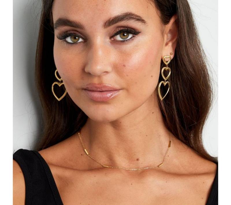 suebidou Edelstahlkette Damen Halskette gold 'Tubes' von suebidou