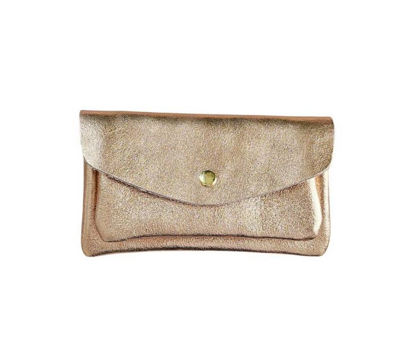 suebidou Geldbörse Brieftasche aus Leder metallic von suebidou