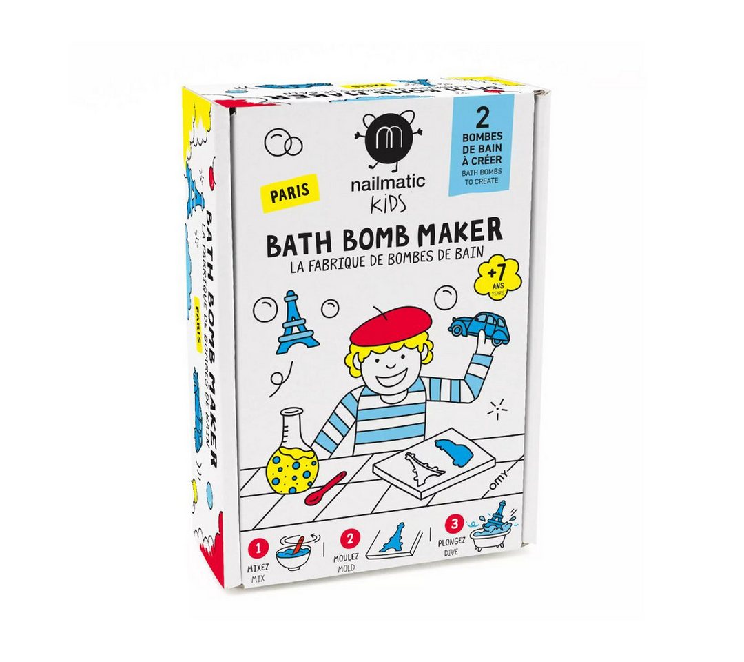 suebidou Hautpflege-Set DIY Badebomben Maker 'Paris' für Kinder ab 7 Jahre Kreativer Badespaß, nachhaltig, kreativ von suebidou