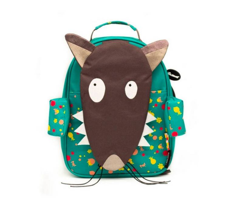 suebidou Kinderrucksack Rucksack mit witzigem Character treuer Begleiter für Kinder, Fronttasche, in der das Gesicht versteckt ist von suebidou