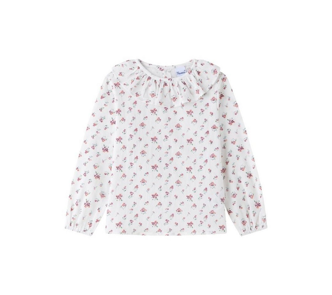 suebidou Klassische Bluse Bluse Langarmshirt mit Rüschendetails florales Muster für Mädchen von suebidou