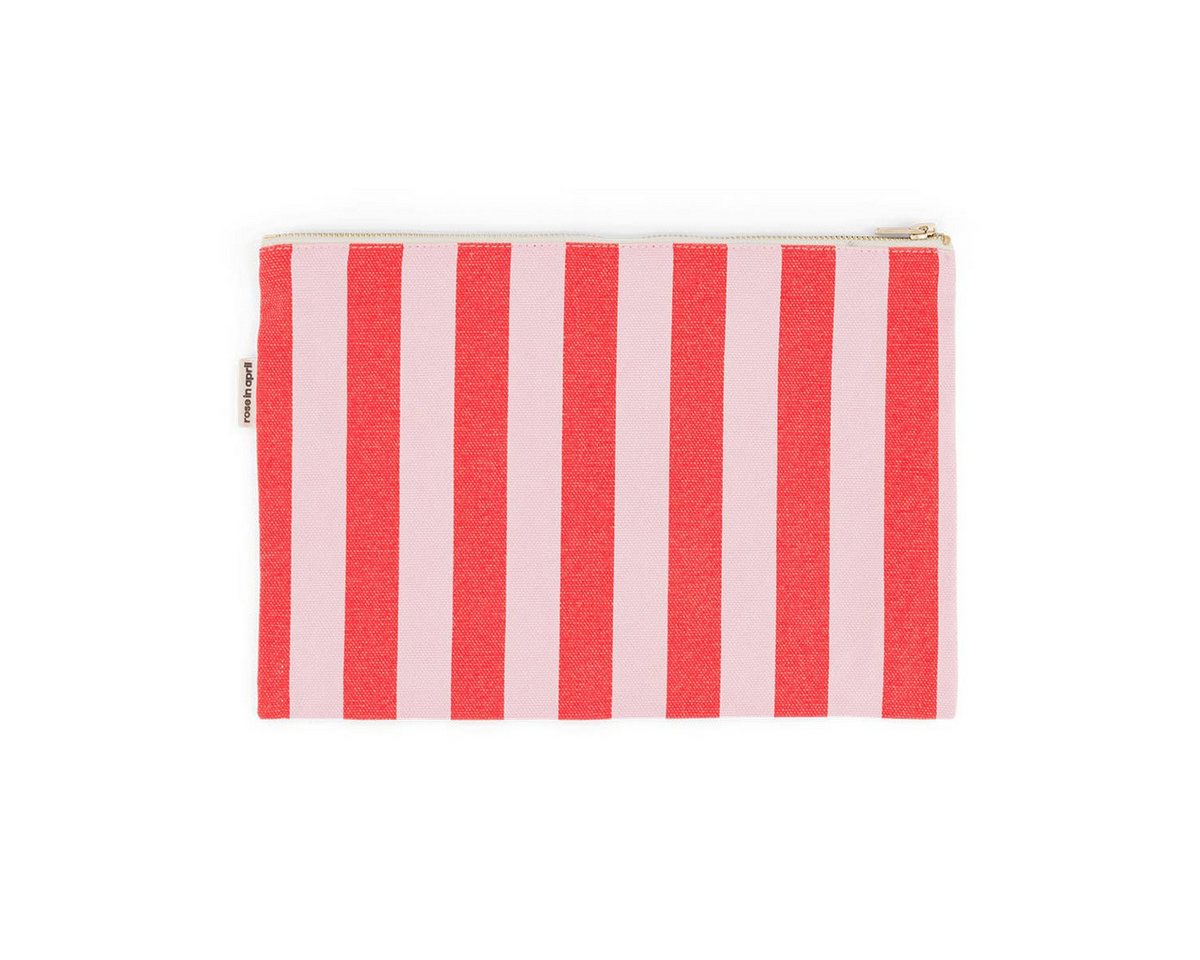 suebidou Kulturbeutel Lili Clutch mit Streifen tomate/candy pink von suebidou