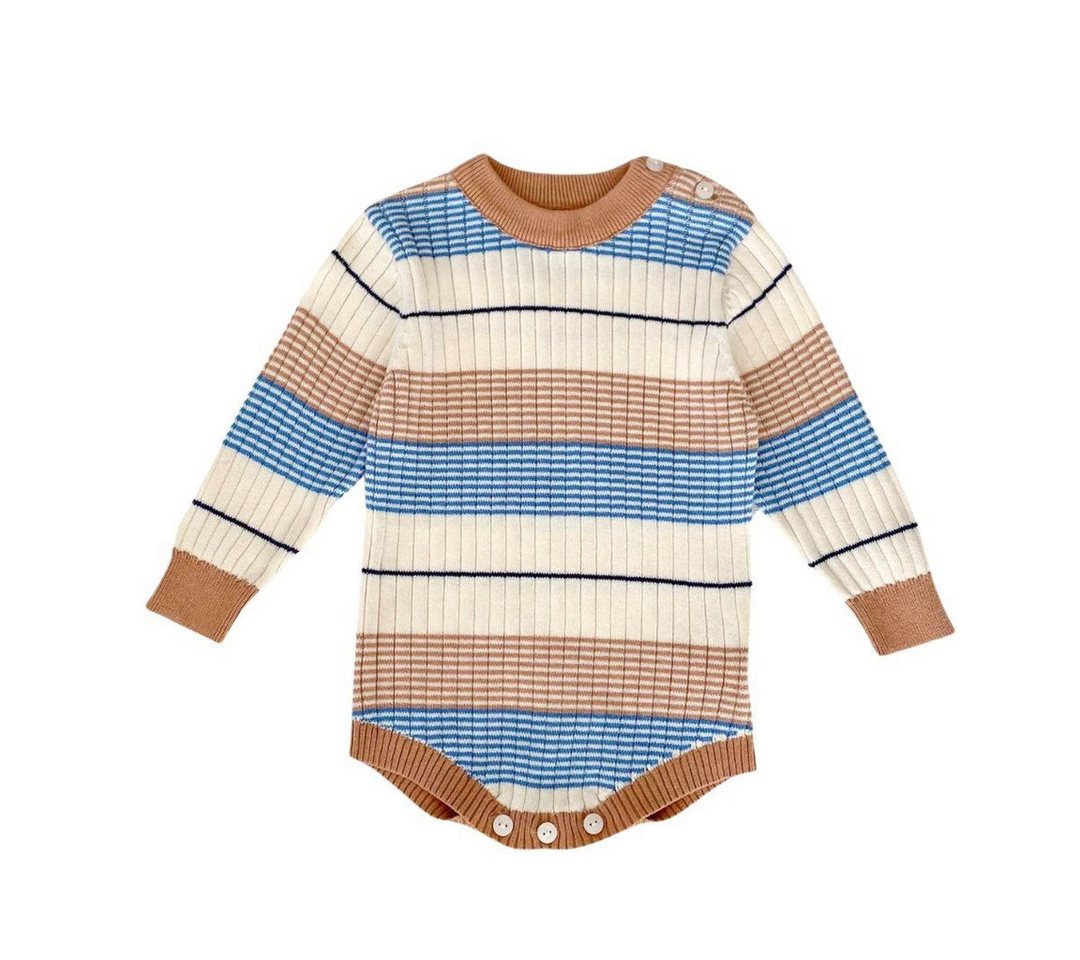 suebidou Langarmbody Wunderschöner Feinstrick-Body mehrfarbig aus Baumwolle für Babys weich und bequem von suebidou