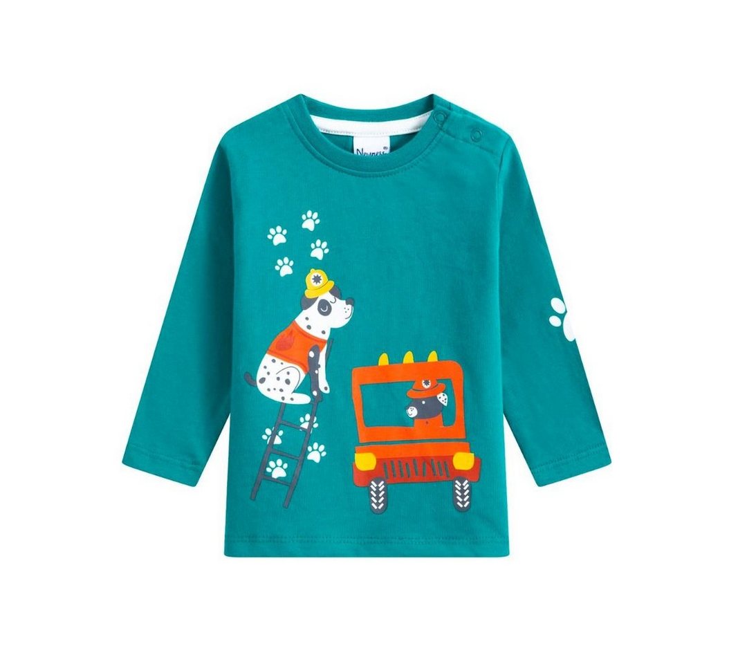 suebidou Longsleeve Langarmshirt für Baby Jungen grün mit süßem Print von suebidou